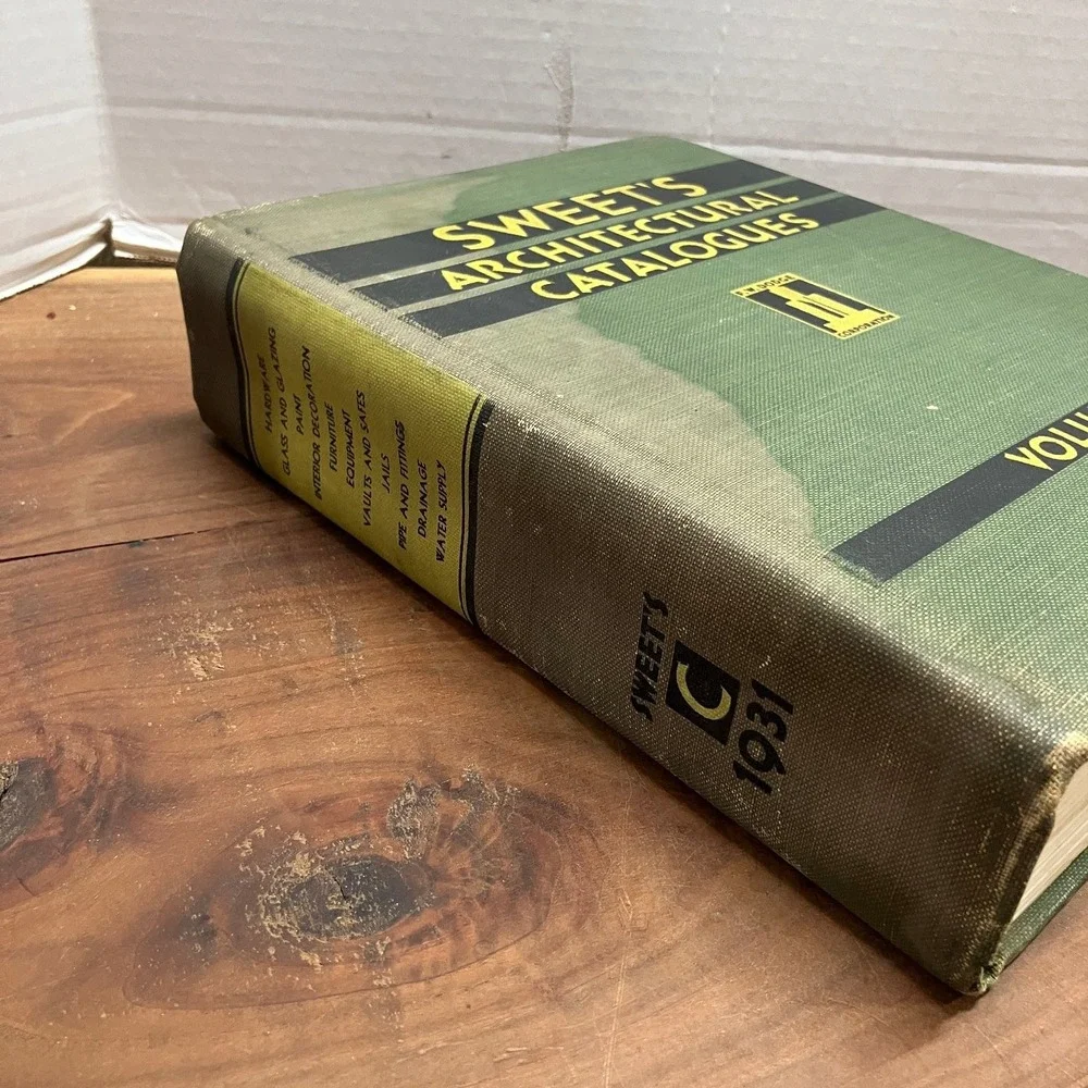 Sweet's Architectural Catalogues Volume C 1931 F.W. Dodge Vintage Reference